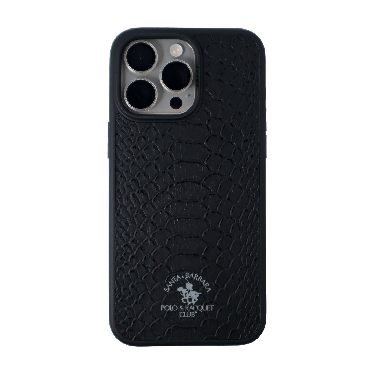 Knight Series Santa Barbara Polo & Racquet Club Leather iPhone Case - (Black) - WINKOTECH