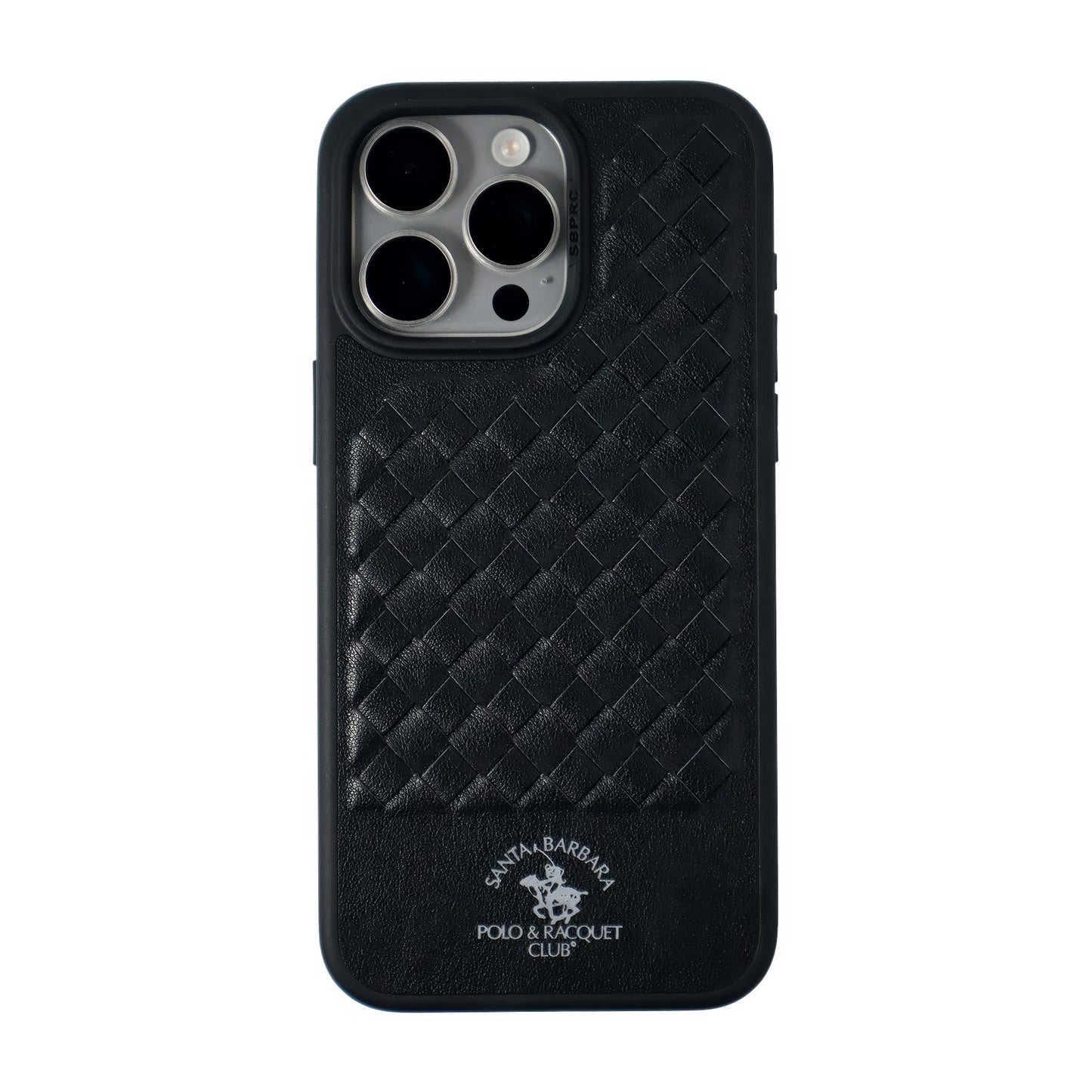 Ravel Series Santa Barbara Polo & Racquet Club Leather iPhone Case - (Black) - WINKOTECH