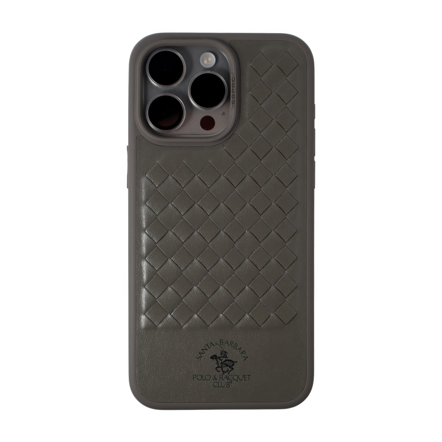 Ravel Series Santa Barbara Polo & Racquet Club Leather iPhone Case - (Titanium Gray) - WINKOTECH