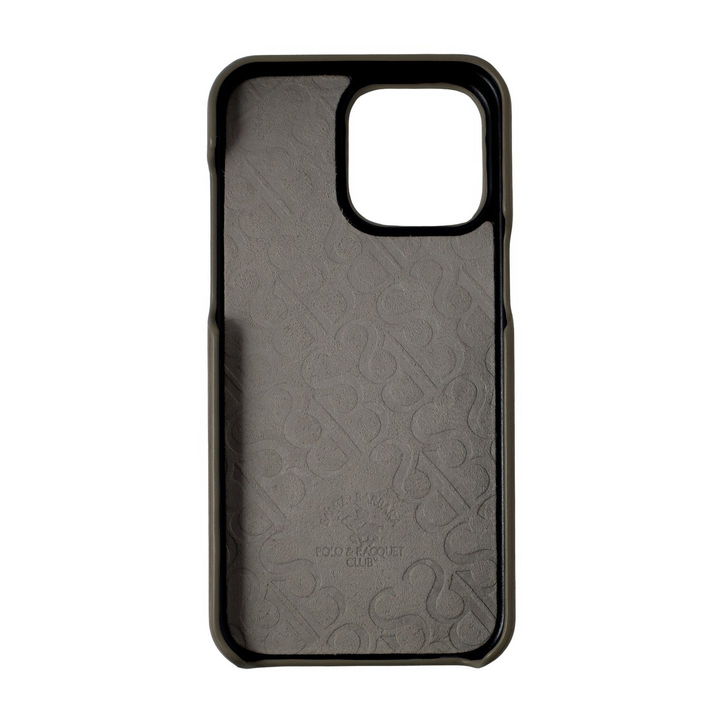 Elton Series Santa Barbara Polo & Racquet Club Cow Leather iPhone Case - (Titanium Gray) - WINKOTECH