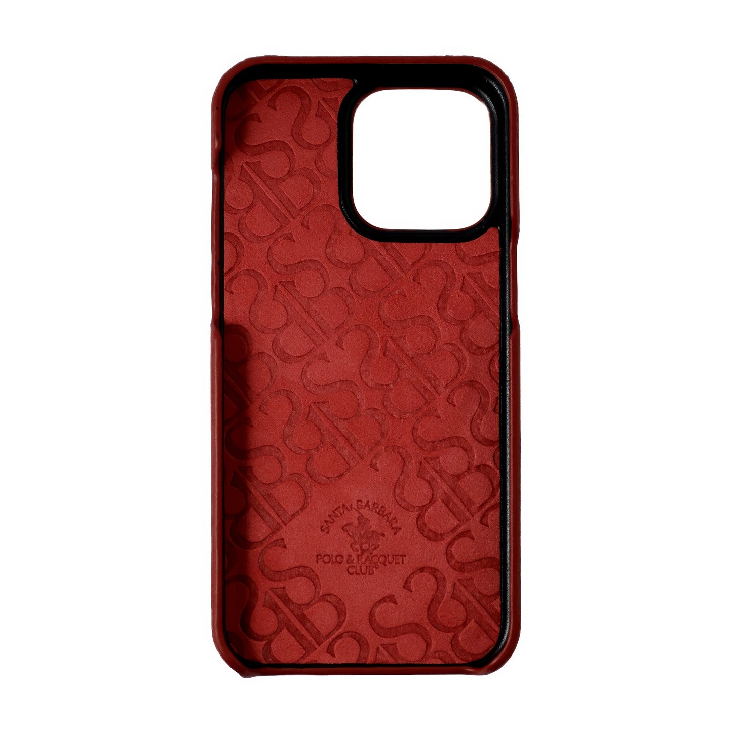 Elton Series Santa Barbara Polo & Racquet Club Cow Leather iPhone Case - (Red) - WINKOTECH