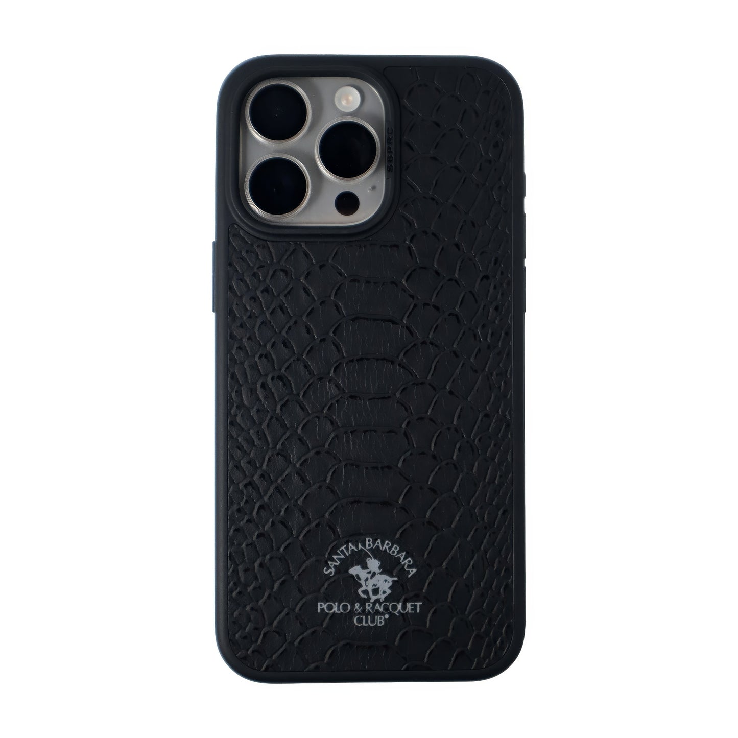 Knight Series Santa Barbara Polo & Racquet Club Leather iPhone Case - (Black)