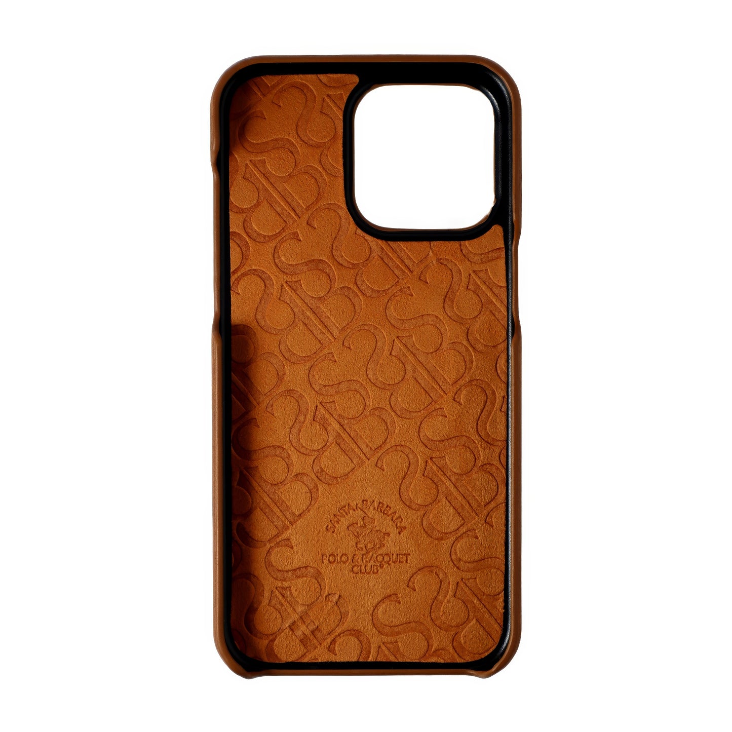 Elton Series Santa Barbara Polo & Racquet Club Cow Leather iPhone Case - (Brown)