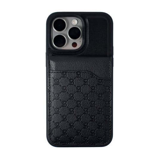 Timothy Series Santa Barbara Polo & Racquet Club Wallet & Leather iPhone 14 Pro Max Case - (Black)