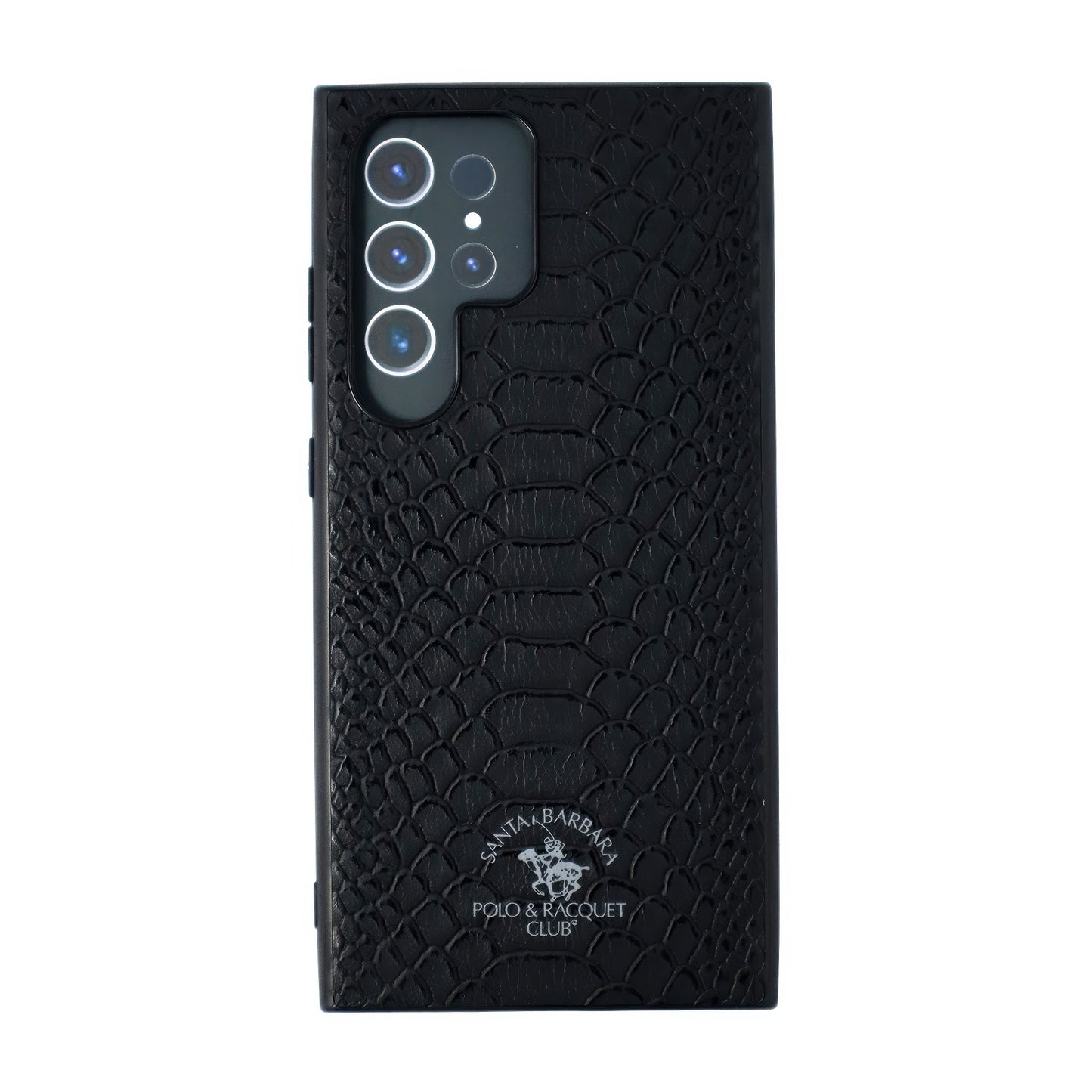 Knight Series Santa Barbara Polo & Racquet Club Leather Samsung S24 Phone Case - (Black)